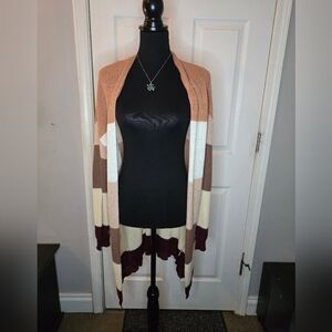 Color Block Cardigans Sweater